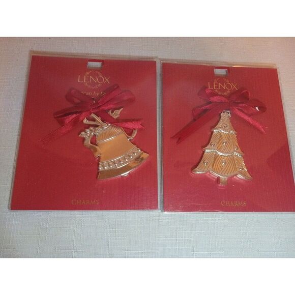 2) NEW Lenox American by Design Bell & Tree Charms SKU #815577 & #815579 NOS - Picture 5 of 6